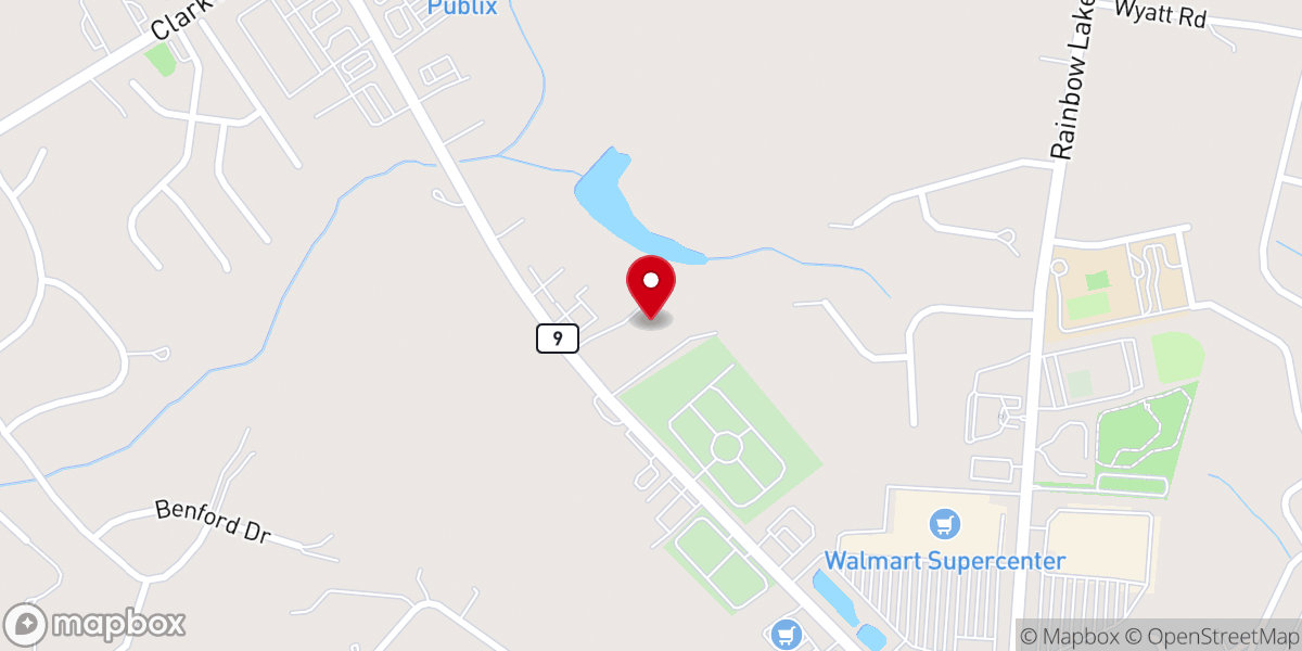 Map showing location of St. Margaret's Episcopal Church