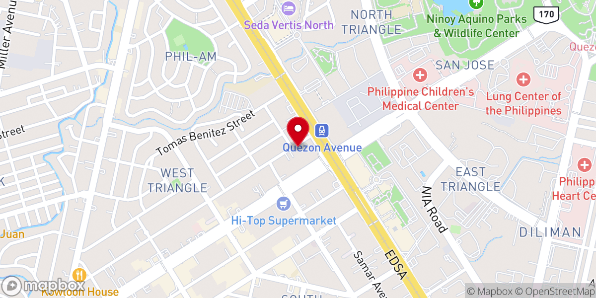 Map showing location of UCCP National City United Church
