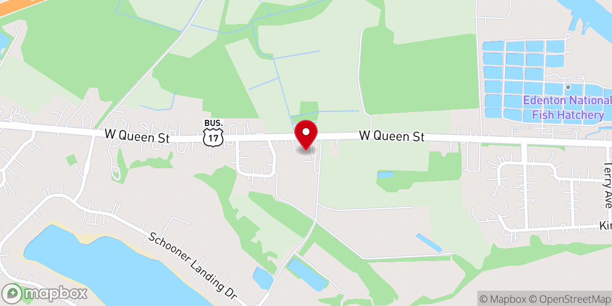 Map showing location of Cross Church