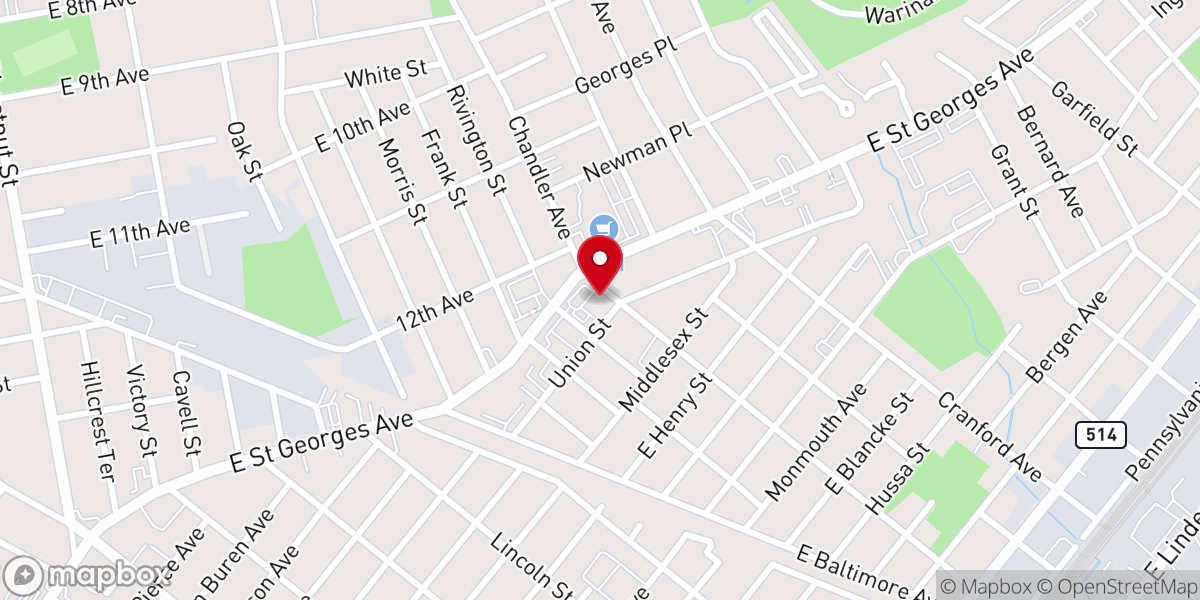 Map showing location of White Rock Baptist Church