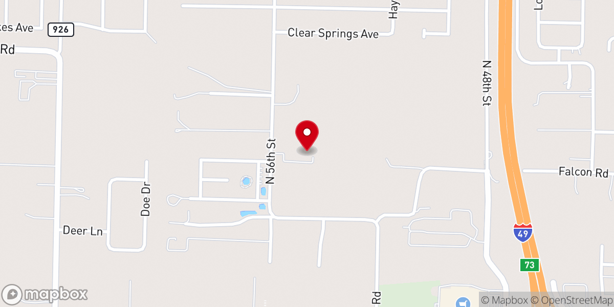 Map showing location of His House