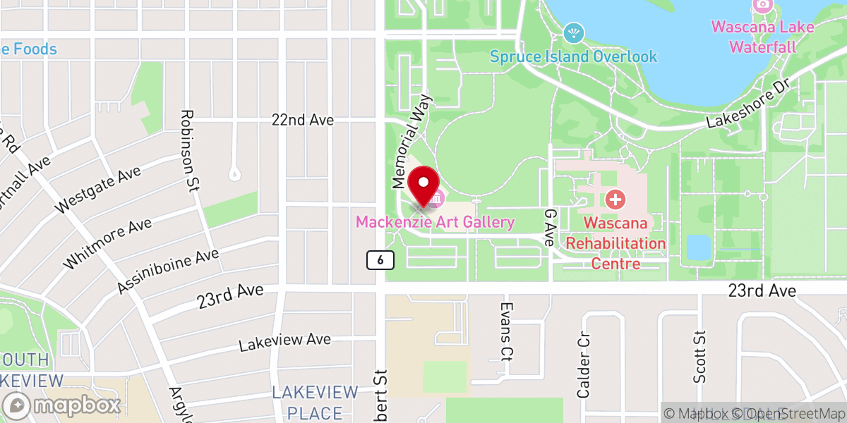 Map showing location of T. C. Douglas Building