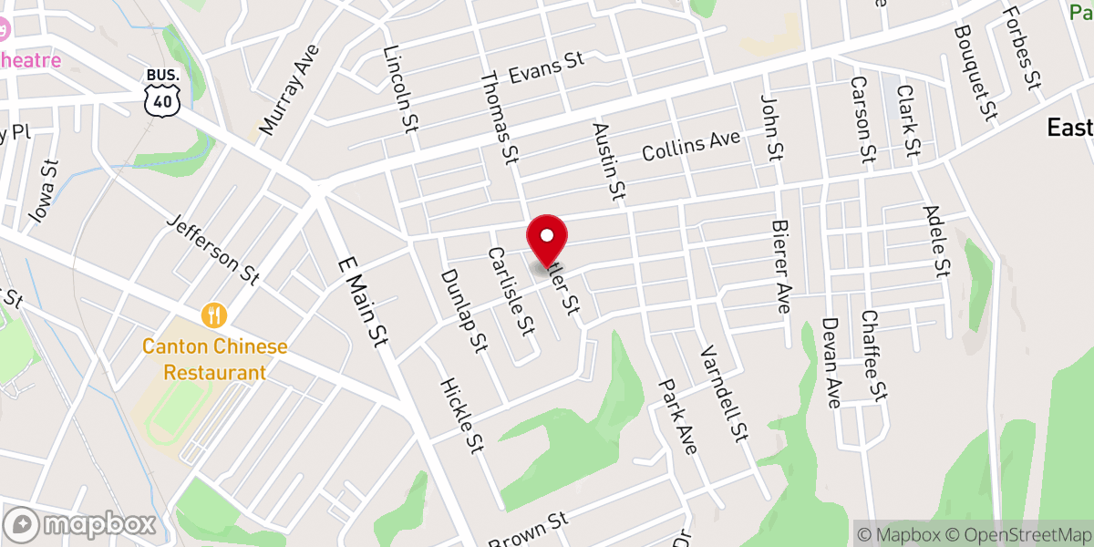 Map showing location of Uniontown Berean Seventh-day Adventist Church