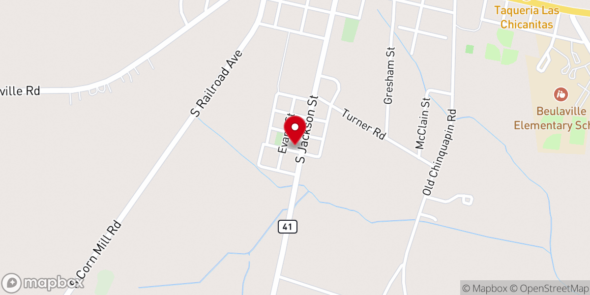 Map showing location of Daisy Chapel Missionary Baptist Church