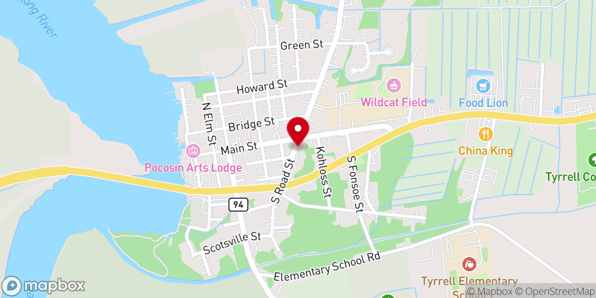 Map showing location of St Andrew's Episcopal Church