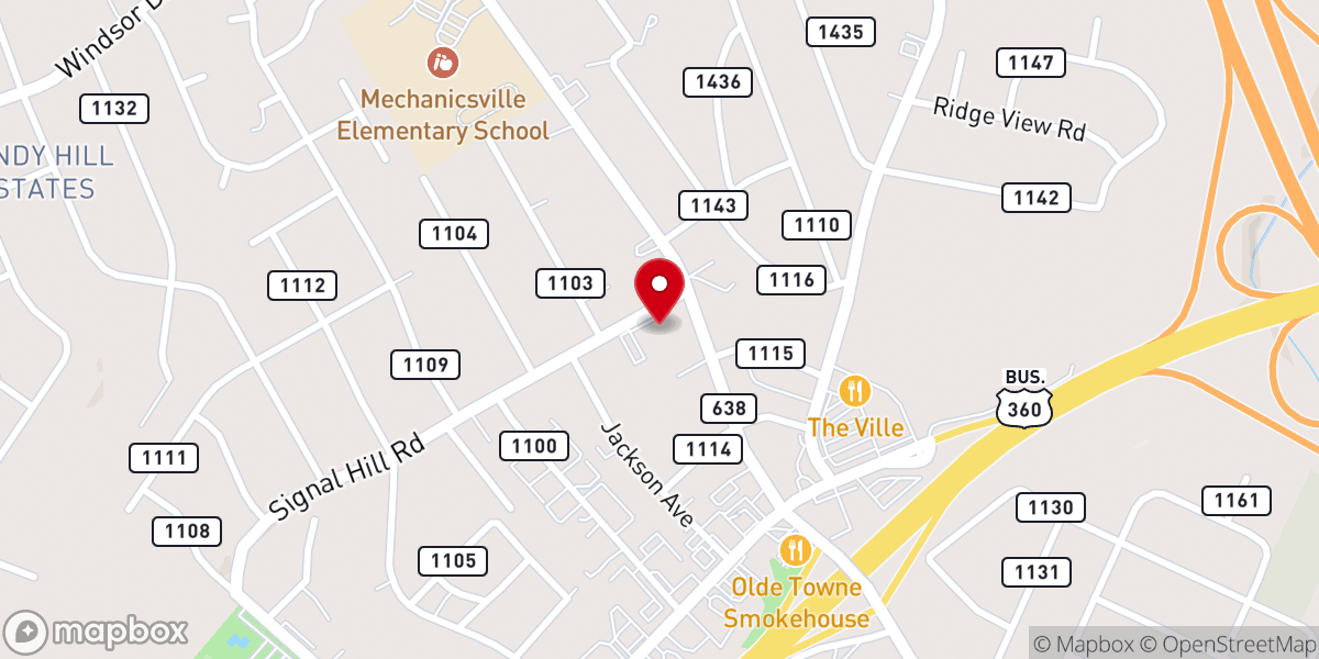 Map showing location of Oasis Church