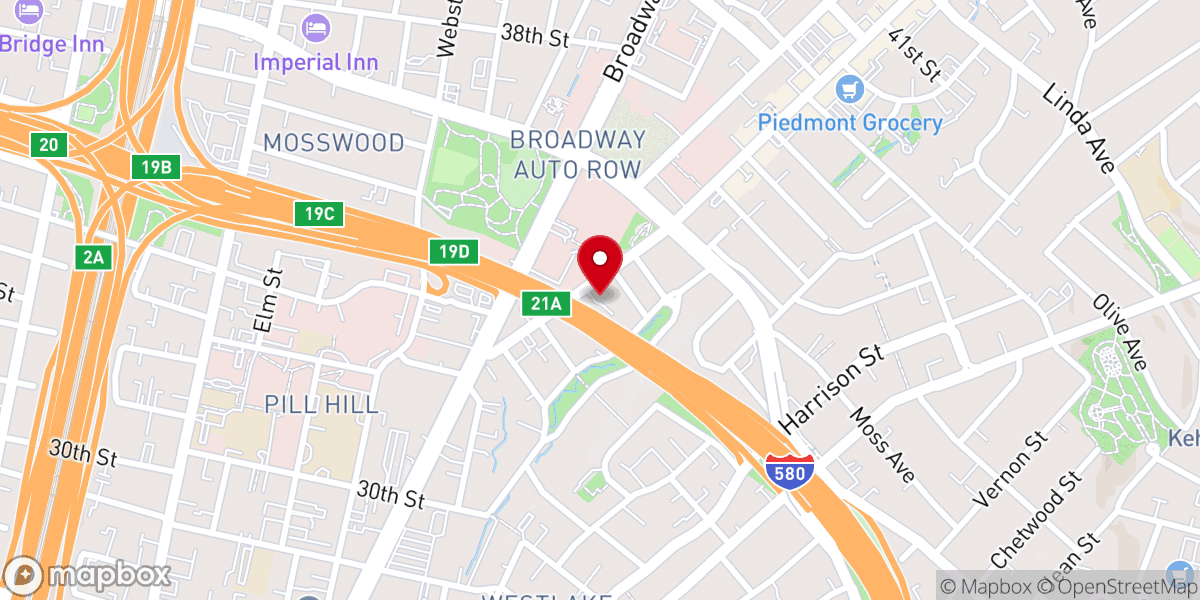 Map showing location of The Father’s House Oakland