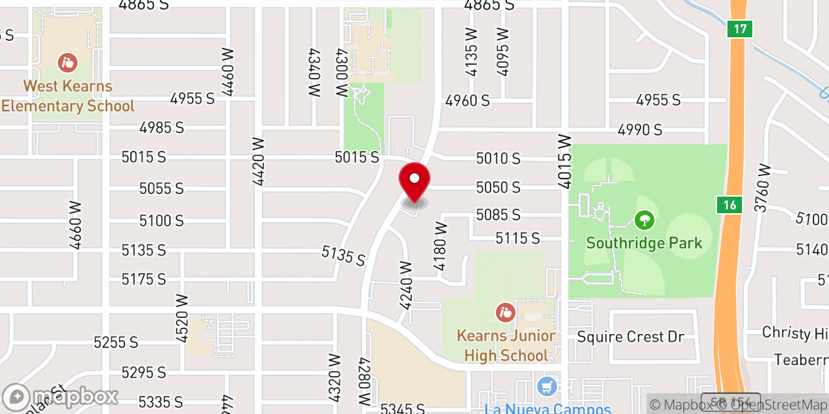 Map showing location of To-Ae-Ofa United Methodist Church