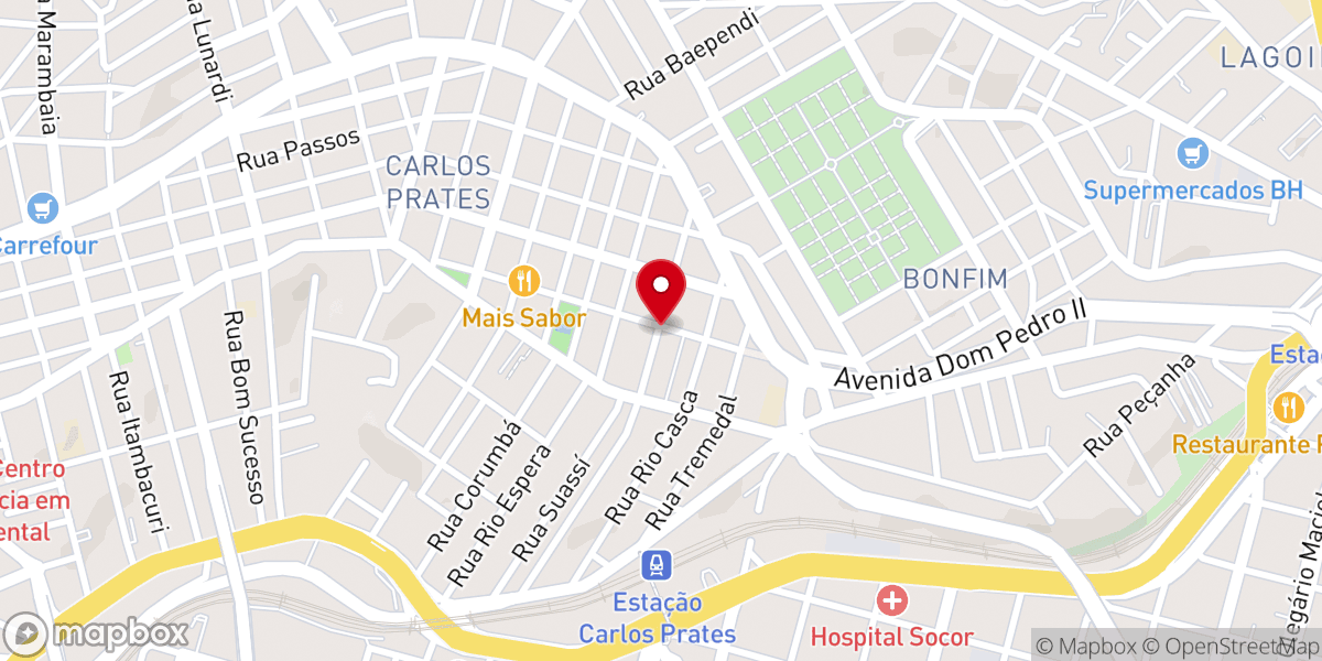 Map showing location of Terceira Igreja Presbiteriana de Belo Horizonte