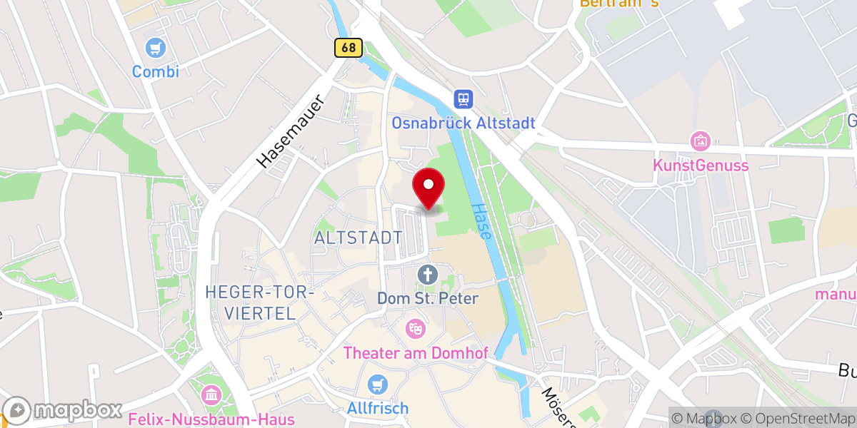 Map showing location of Seminarkirche