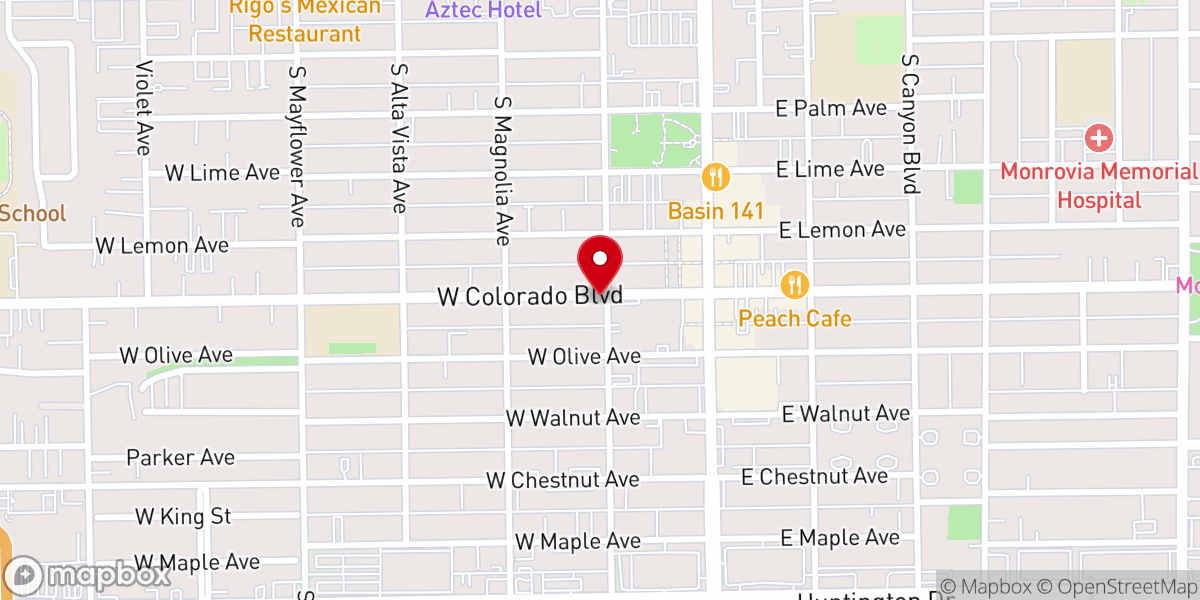 Map showing location of Spiritualist Church of Revelation