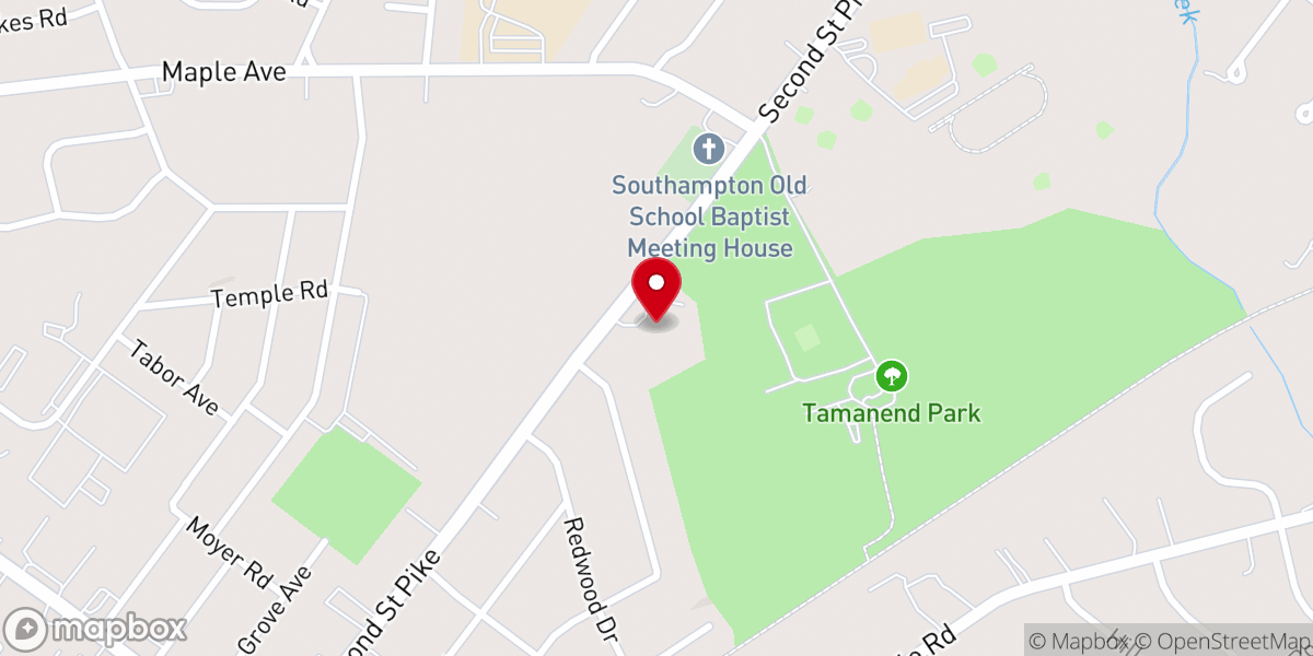 Map showing location of Redemption Episcopal Church