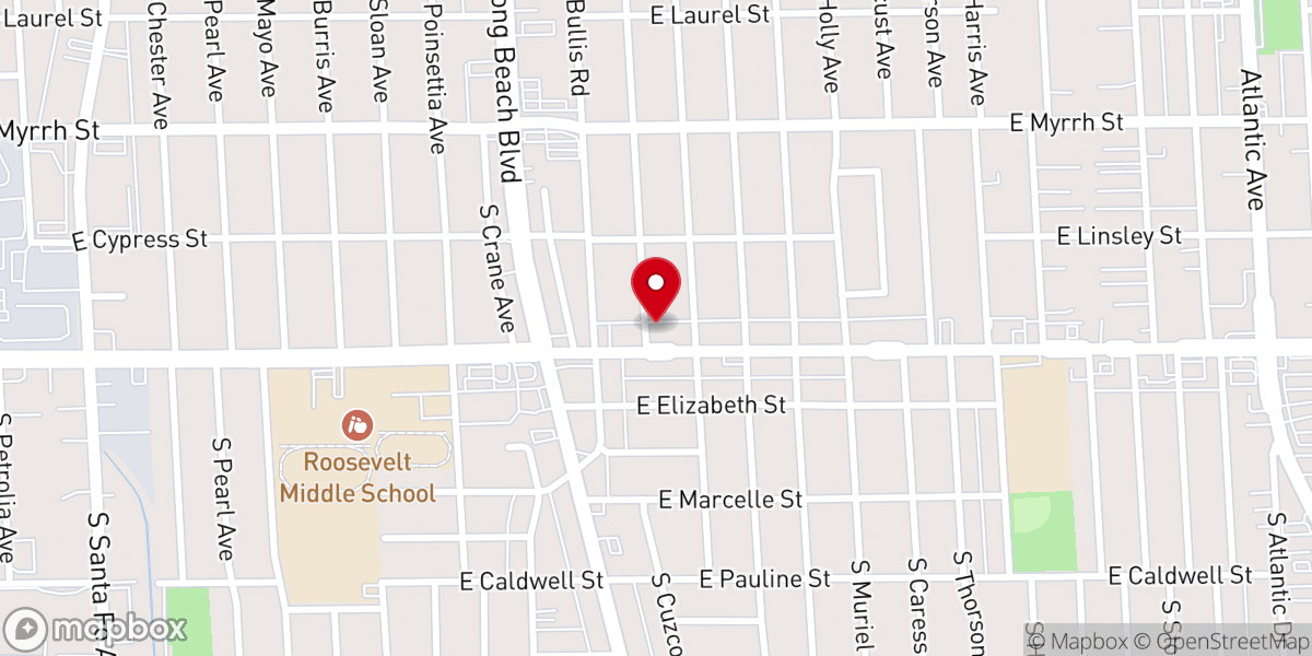 Map showing location of Solid Rock Mission Church