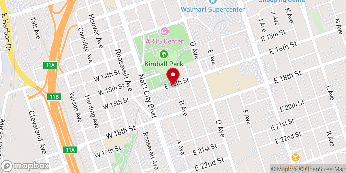Map showing location of Southport Christian Center