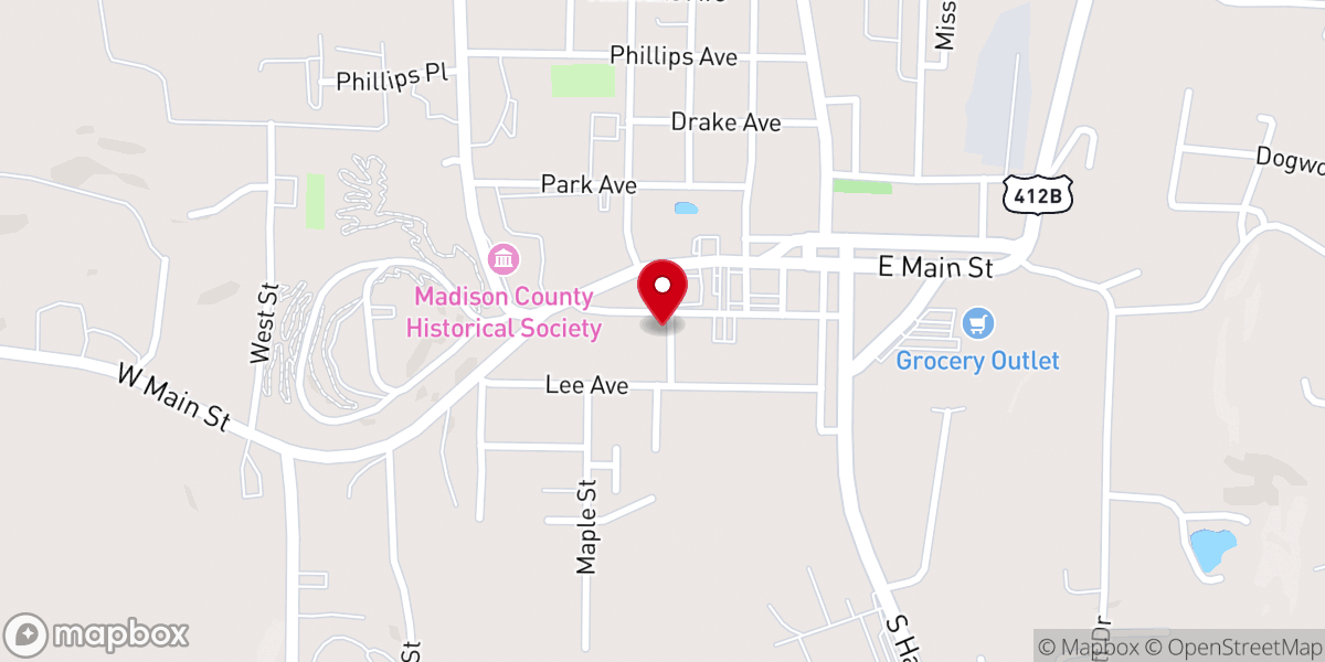 Map showing location of United States Postal Service