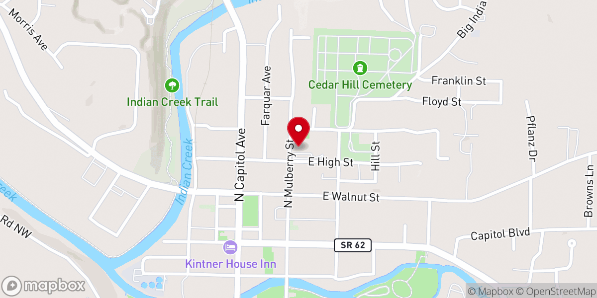 Map showing location of St Joseph School