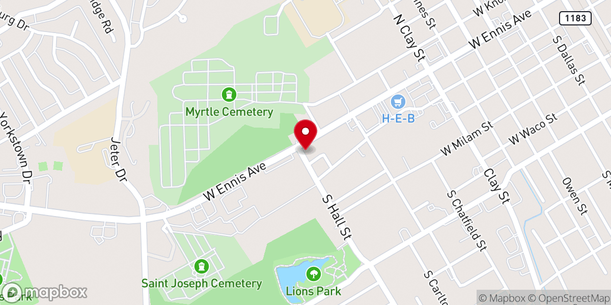 Map showing location of Wayman Chapel AME Church