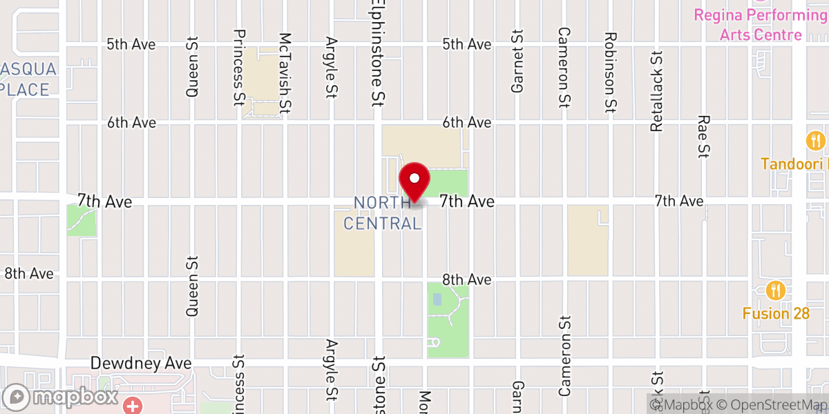 Map showing location of Visitation House