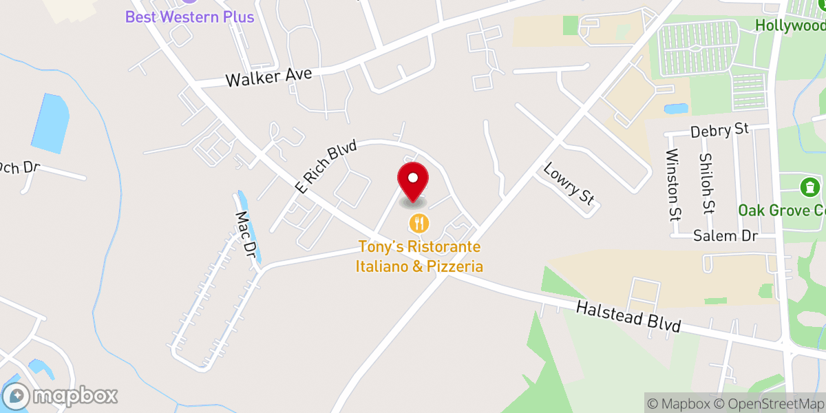 Map showing location of Bibleway Church