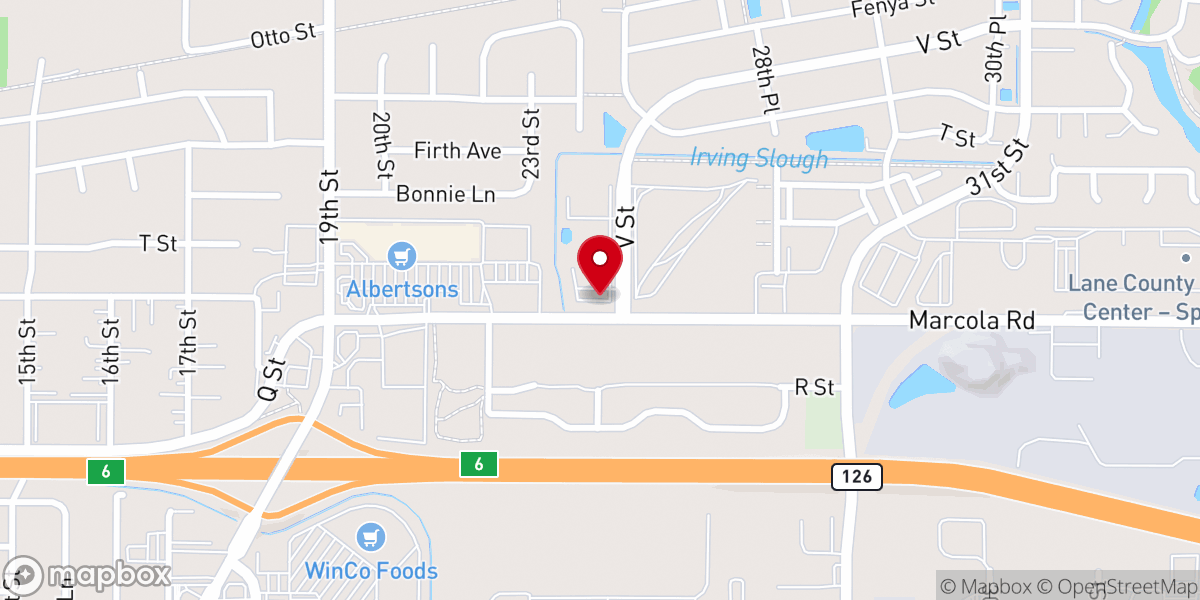 Map showing location of Northwood Christian Church
