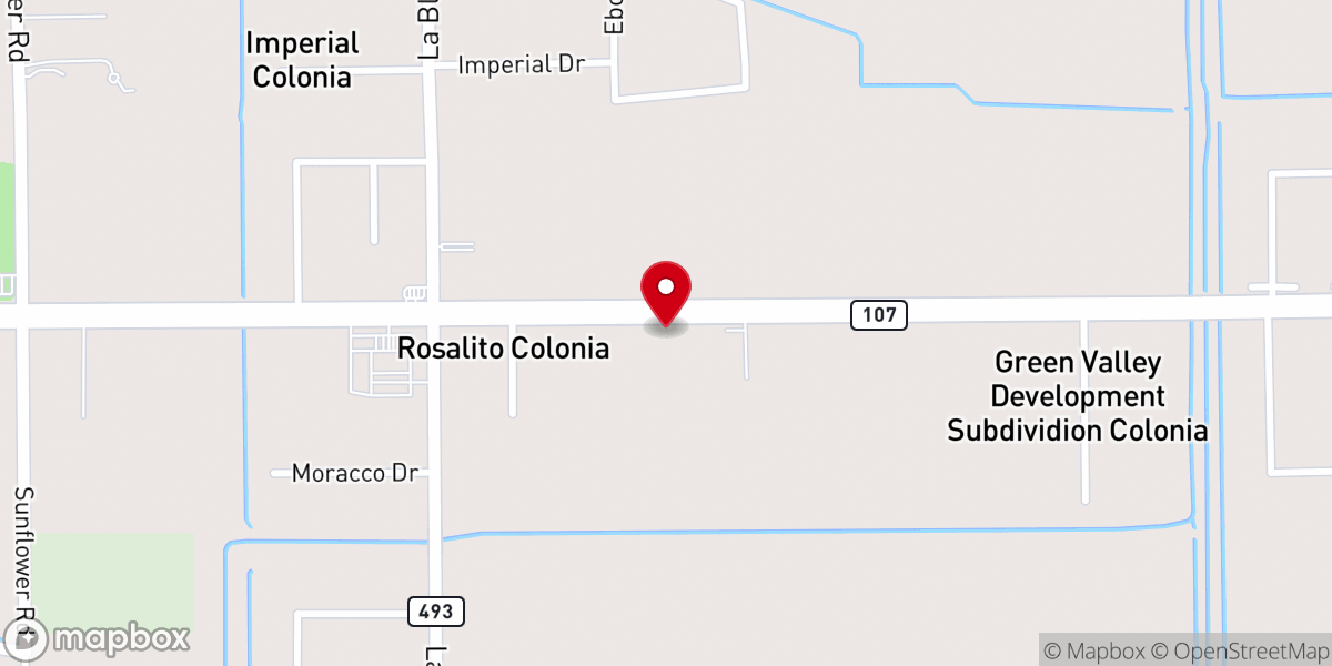 Map showing location of Templo Lirio Del Valle