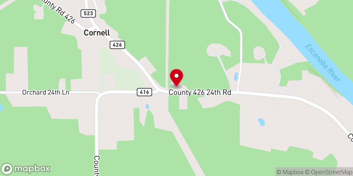 Map showing location of CLERK - CORNELL TOWNSHIP
