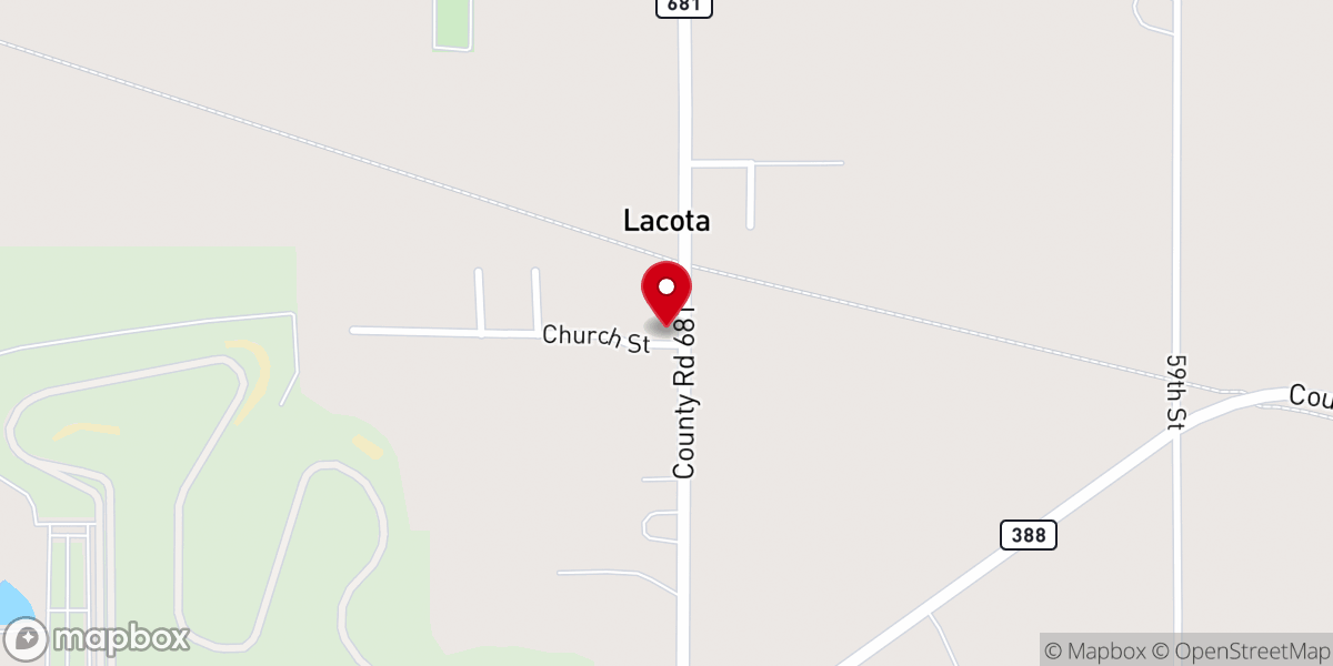 Map showing location of United States Postal Service