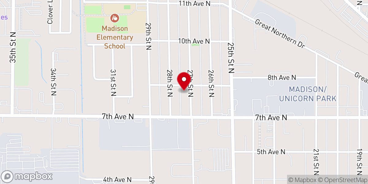 Map showing location of Golden Ridge Lutheran Church