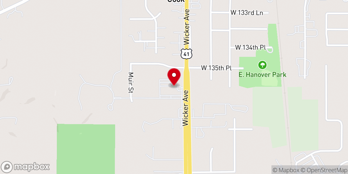 Map showing location of Bethel Church