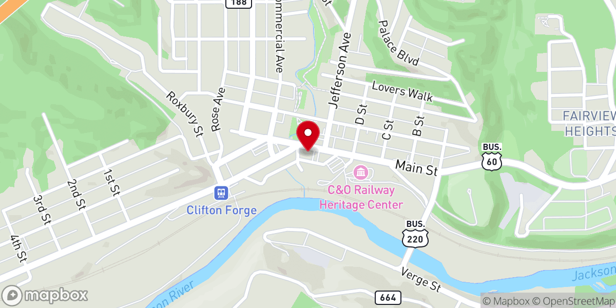 Map showing location of Come As You Are Community Ministries