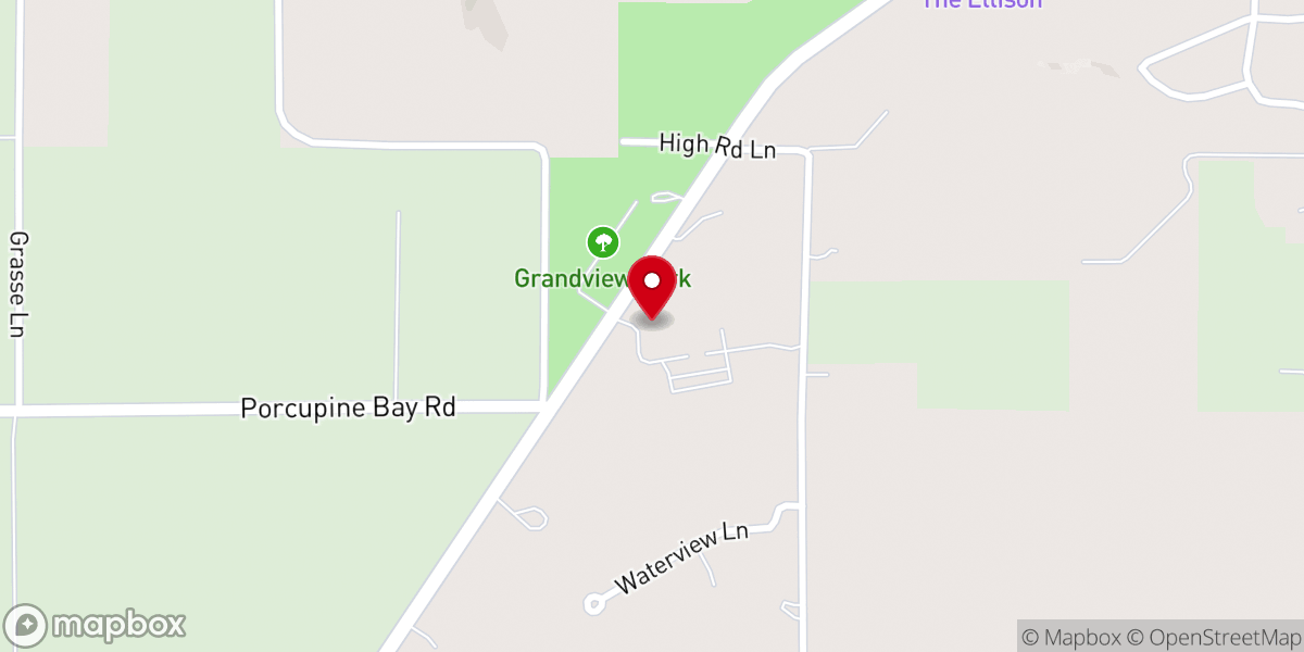 Map showing location of Shepherd of the Bay Lutheran Church