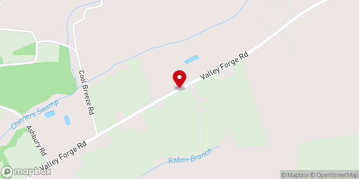 Map showing location of Bayboro chruch