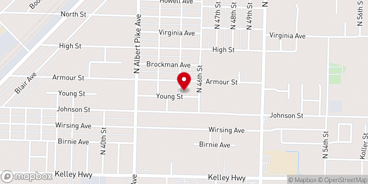 Map showing location of Mt. Moriah Baptist Church