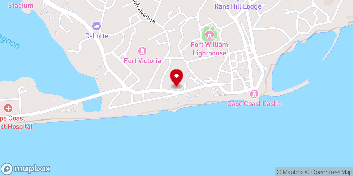 Map showing location of Methodist Church Ghana (Diocesan Office)