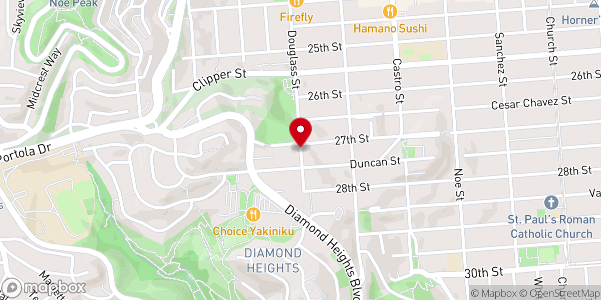 Map showing location of Saint Aidans Episcopal Church