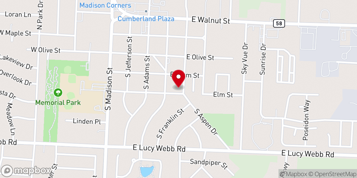 Map showing location of Faith Baptist Church-Raymore