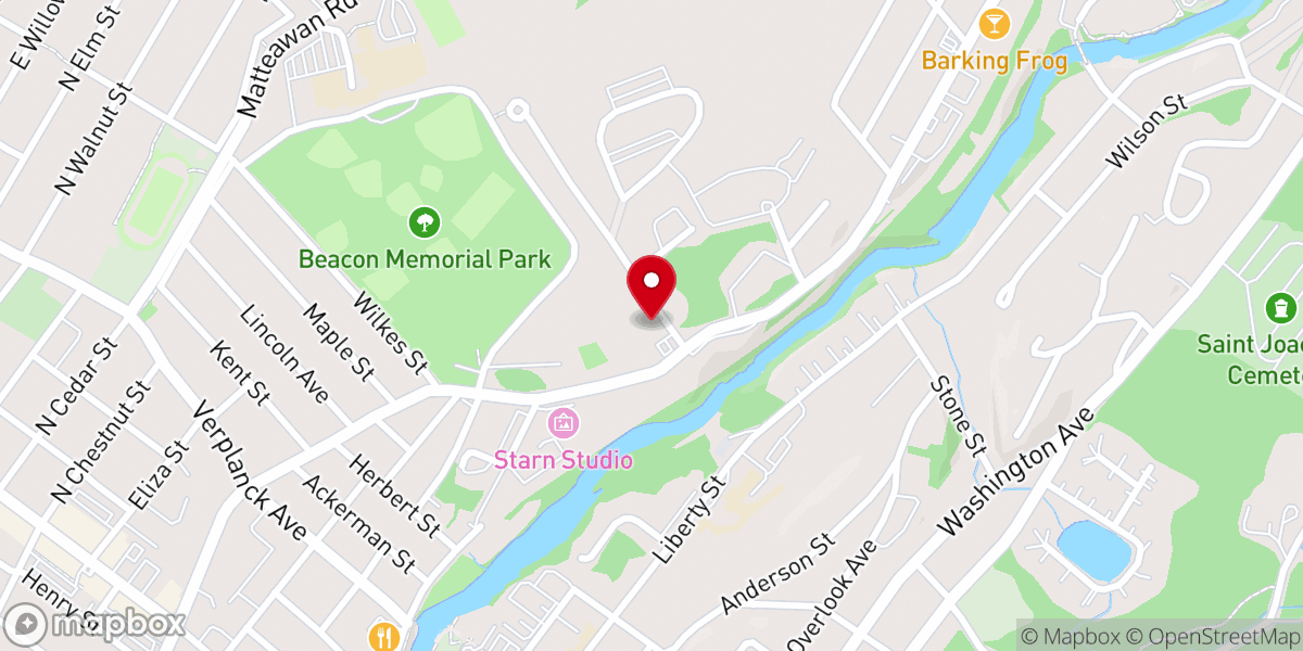 Map showing location of Salem Tabernacle