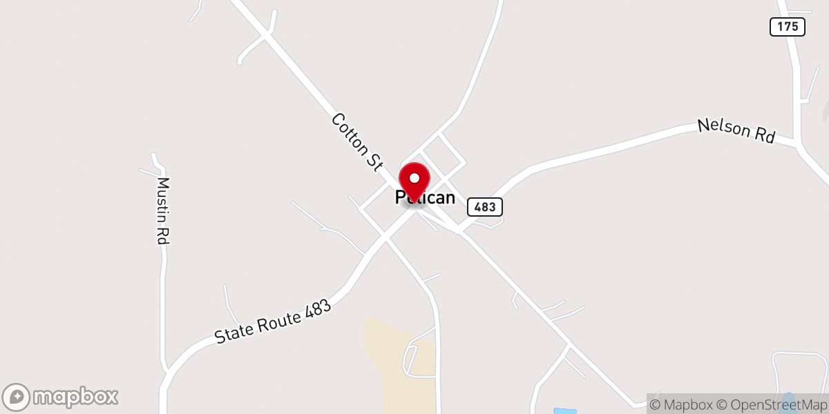 Map showing location of Springhill Baptist Church