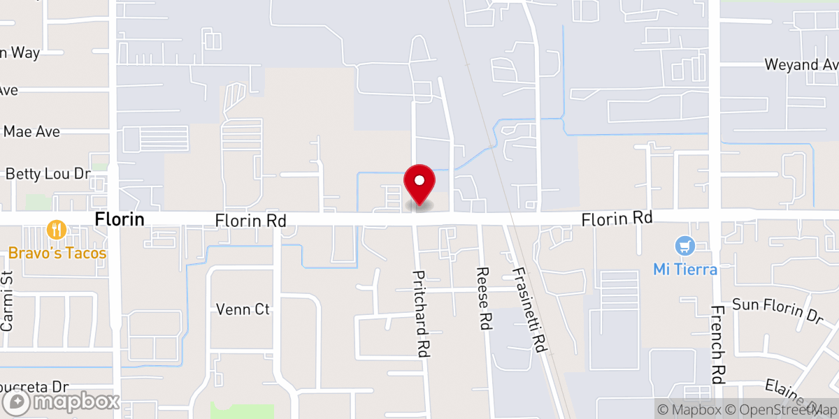 Map showing location of Church of Christ