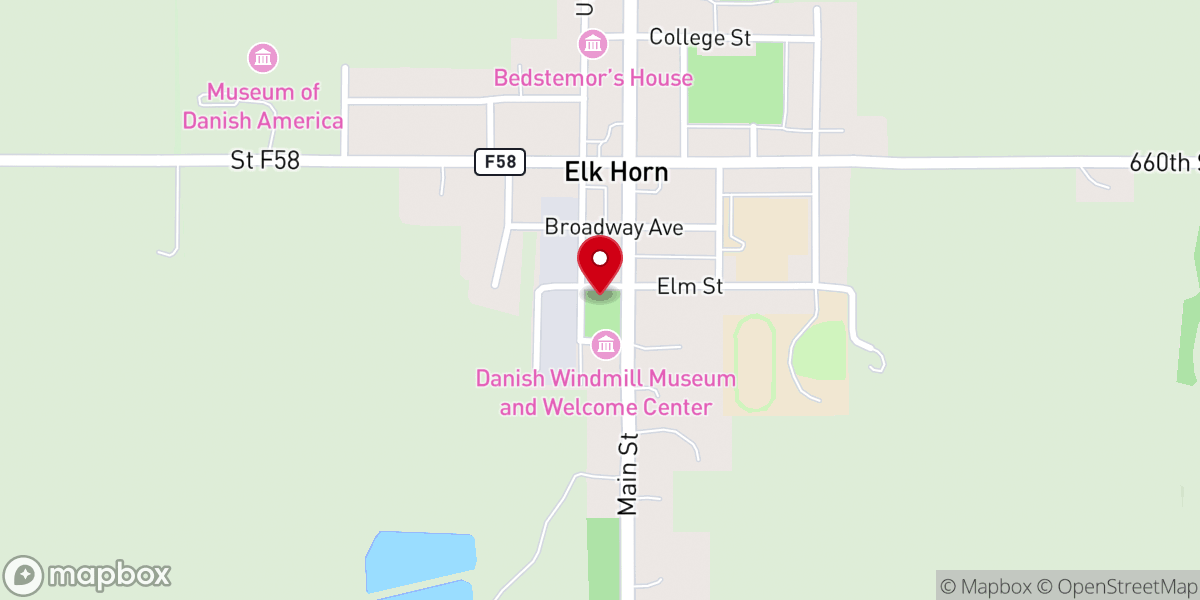 Map showing location of Morningstar Tiny Chapel