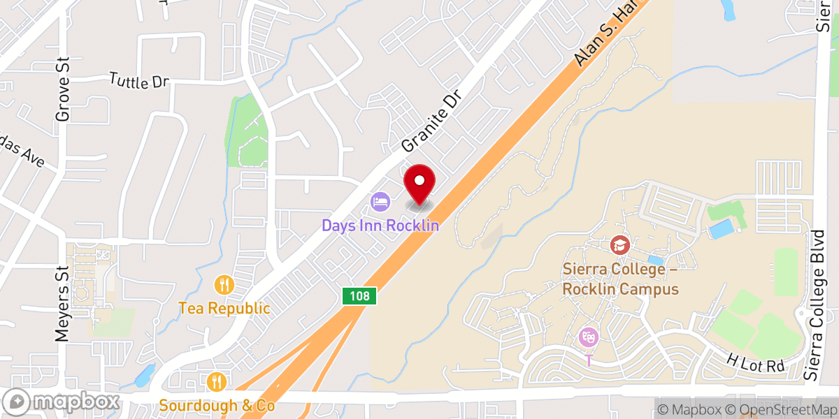 Map showing location of Cornerstone United Methodist Church