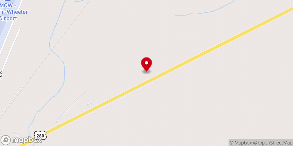 Map showing location of People's Baptist Church
