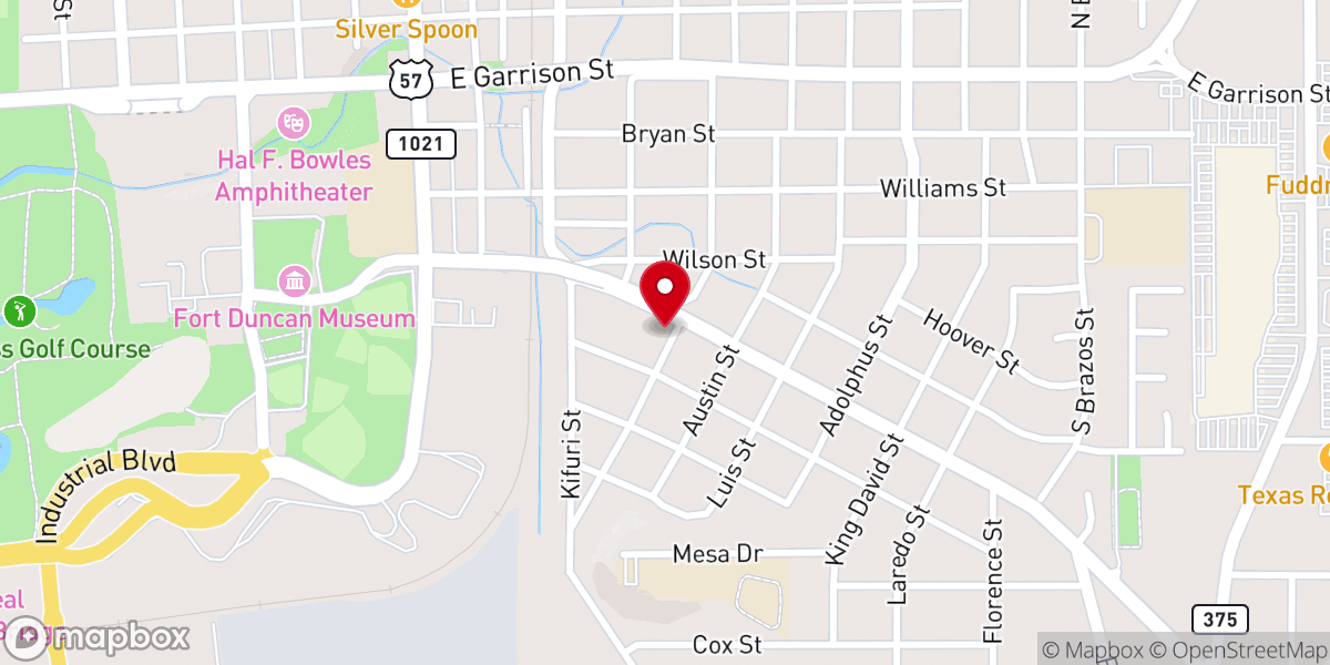 Map showing location of Iglesia Gethsemani Asambleas de Dios