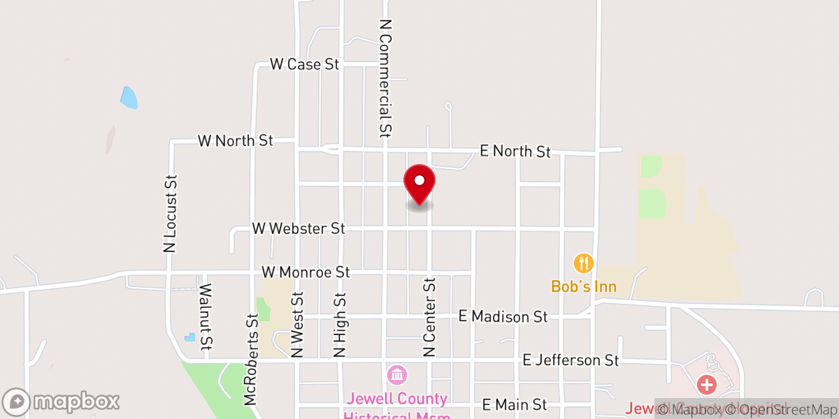 Map showing location of Fairfield church