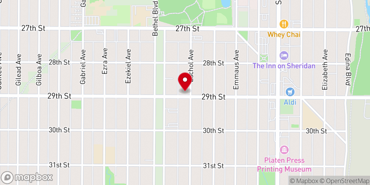 Map showing location of Zion Faith Home Church