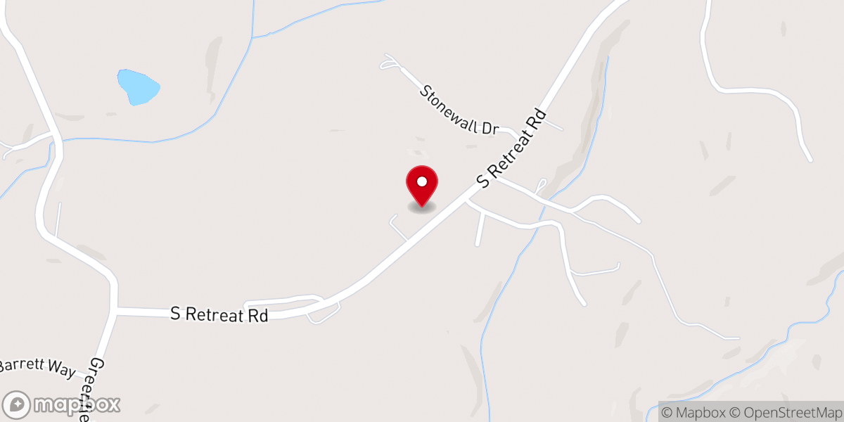 Map showing location of Old Retreat Church
