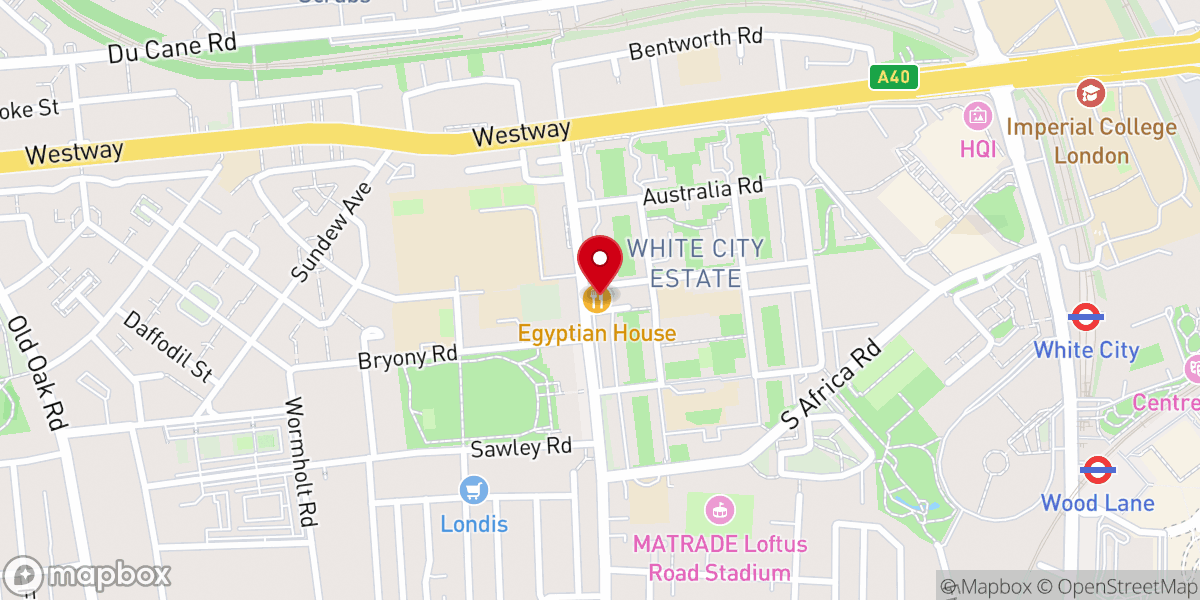 Map showing location of Fine Islamic Centre