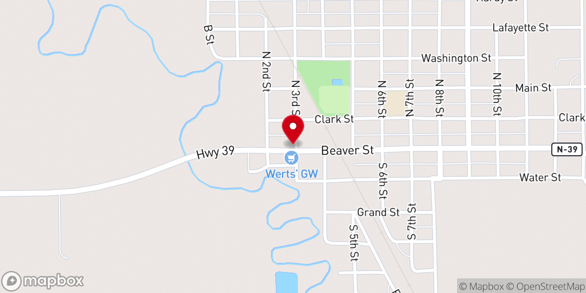 Map showing location of St Edward