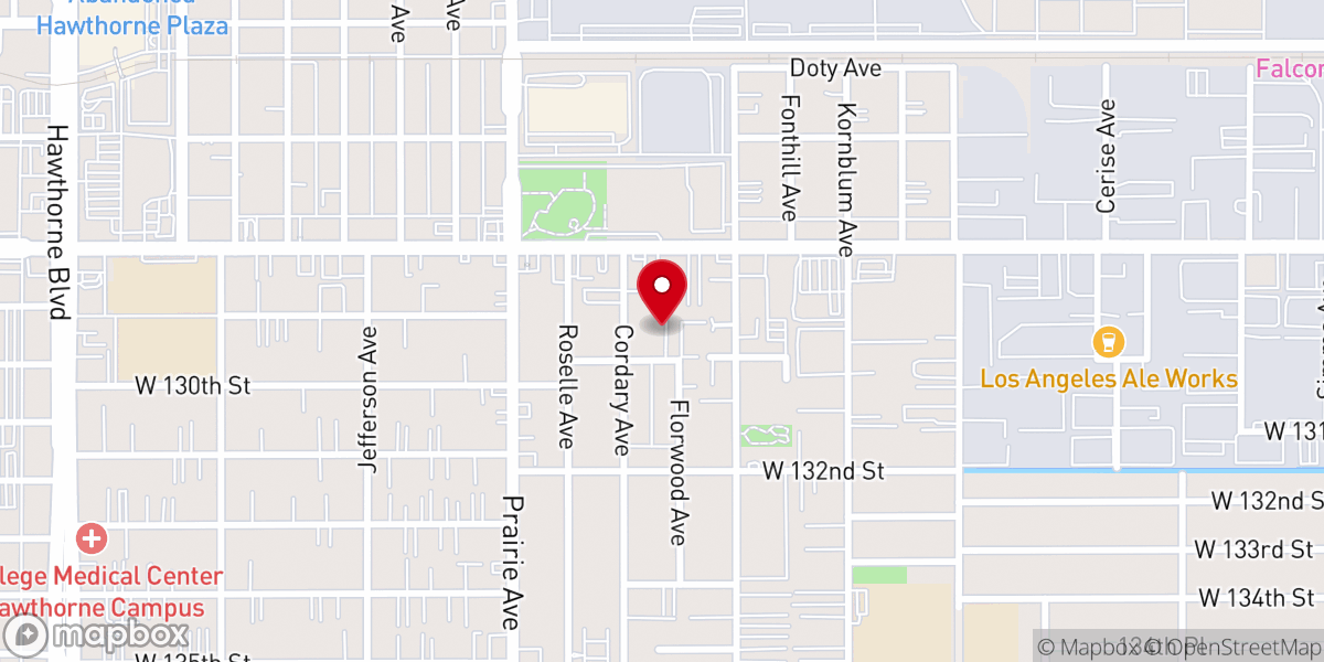 Map showing location of South Bay Celebration Assembly
