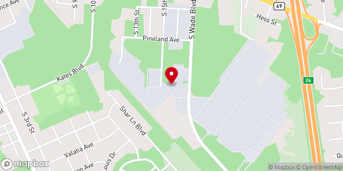 Map showing location of La Iglesia De Dios, Inc. Millville, NJ